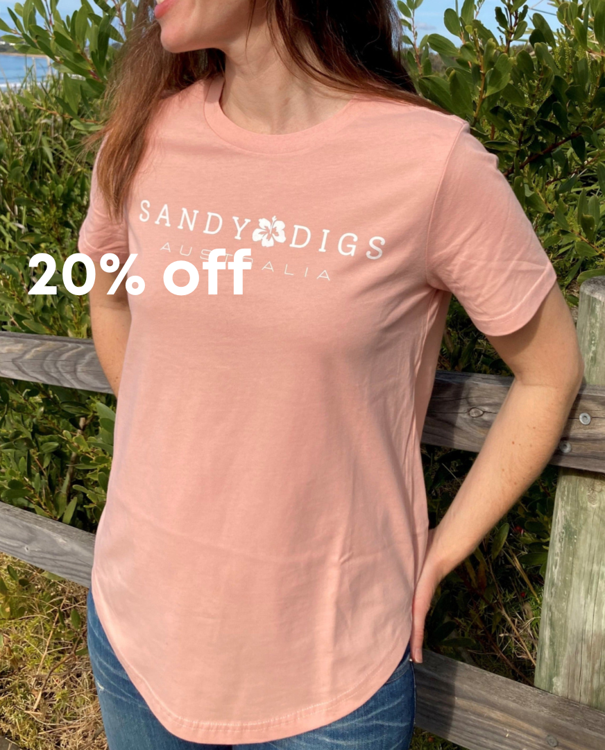 Ladies Tee - Hibiscus - Coral