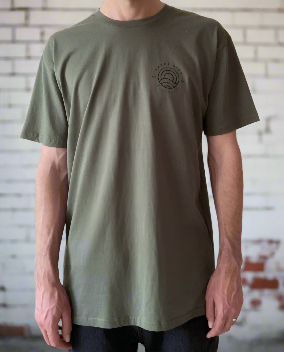 Mens Tee - Sun Wave - Cypress